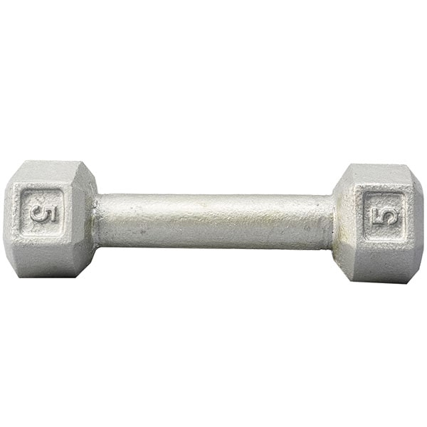 York Barbell Cast Iron Hex Dumbbell 5 lbs