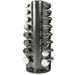 York Barbell Chrome Dumbbell Club Pack Front View