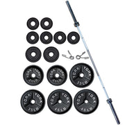 York Barbell Deep Dish Olympic Weight Plate Set Top View