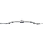 York Barbell E-28 Solid Steel Rev. Curl Bar Front View