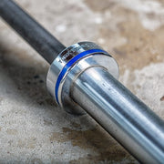 York Barbell Elite Olympic Stainless Steel Weight Bar Top View