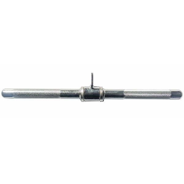 York Barbell F- 18 Solid Steel Lat Bar Front View