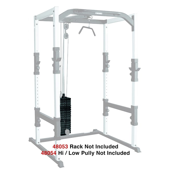 York Barbell FTS 200 lb Weight Stack Conversion Kit for Power Cage and Lat Machine 3D View