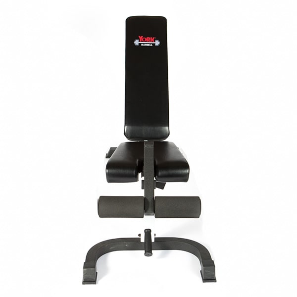 York Barbell FTS FID Adjustable Bench Press w Foot Hold-down Front View