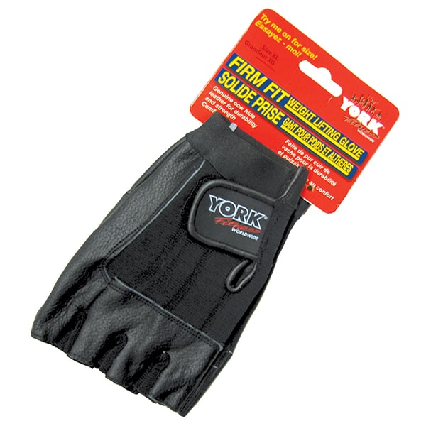 York Barbell Firm Fit Weight Lifting Gloves Front View