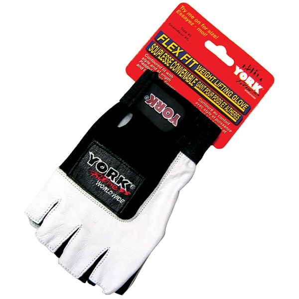 York Barbell Flex Fit Weight Lifting Gloves Front View