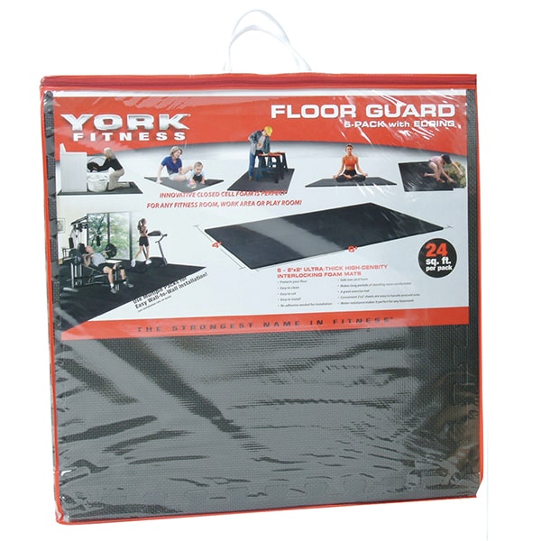 York Barbell Floorguards (Pack of 4) Front View