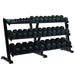 York Barbell Hex Professional Tray Dumbbell Rack 3 Tier
