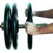 York Barbell Iso-Grip Steel Olympic Plate Set Setting Up 1