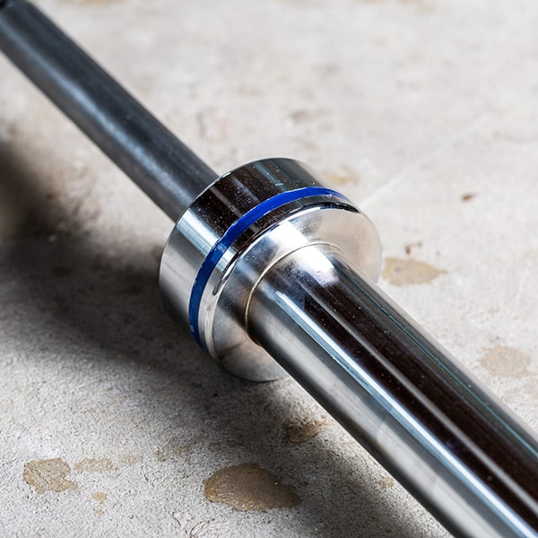 York Barbell Men’s Elite Olympic Competition Weight Bar Top View