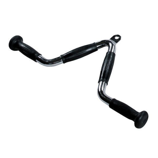 York Barbell Multi-Purpose “V” Chrome Bar Front View