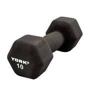 York Barbell Neoprene Hexagon Fitbell 10 lbs