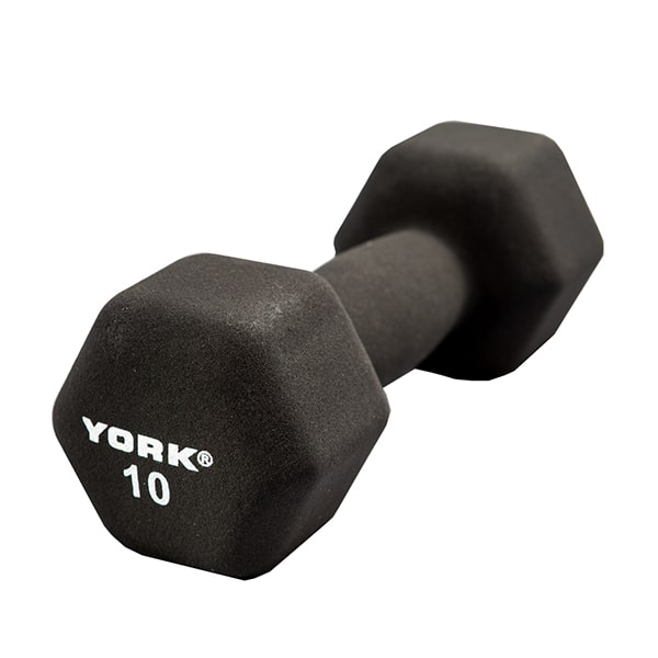 York Barbell Neoprene Hexagon Fitbell 10 lbs