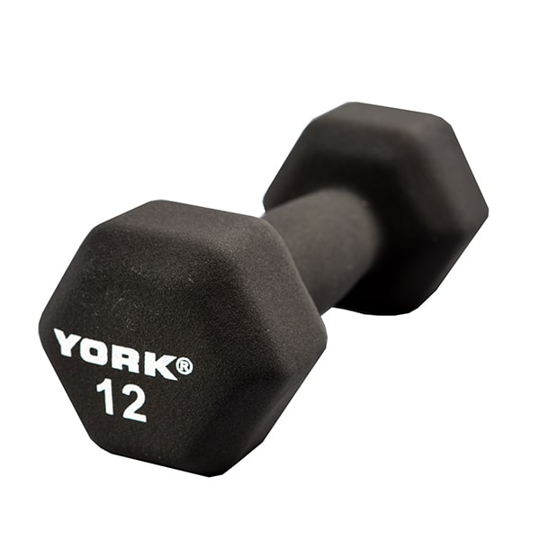 York Barbell Neoprene Hexagon Fitbell 12 lbs