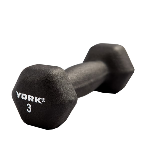 York Barbell Neoprene Hexagon Fitbell 3 lbs