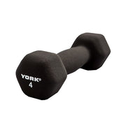 York Barbell Neoprene Hexagon Fitbell 4 lbs