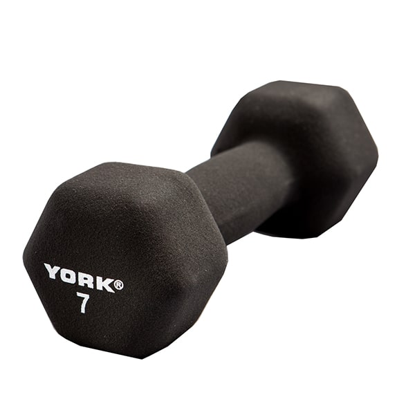 York Barbell Neoprene Hexagon Fitbell 7 lbs