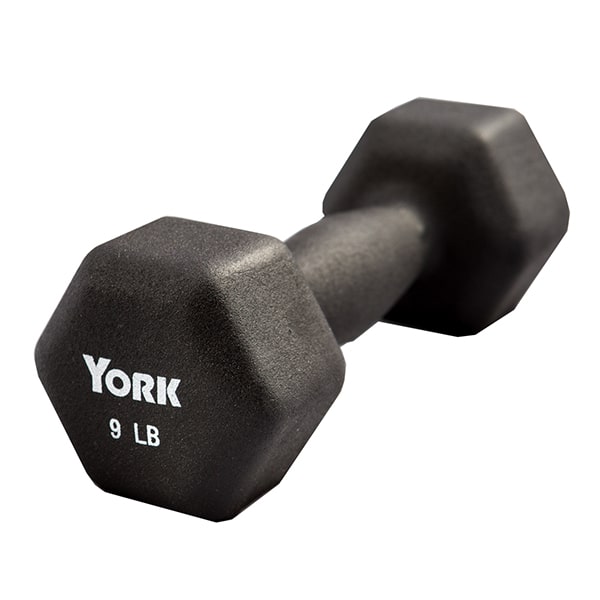 York Barbell Neoprene Hexagon Fitbell 9 lbs