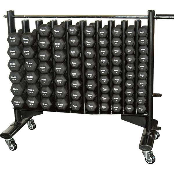 York Barbell Neoprene Hexagon Fitbell Club Pack with Rack 3D View