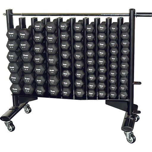 York Barbell Neoprene Hexagon Fitbell Club Pack with Rack 3D View