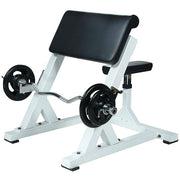 York Barbell Preacher Curl Machine White