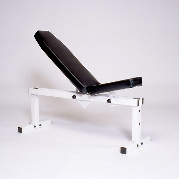 York Barbell Pro Series Bench 305 FI White- Front Adjustable, Back Adjustable CU Inclined