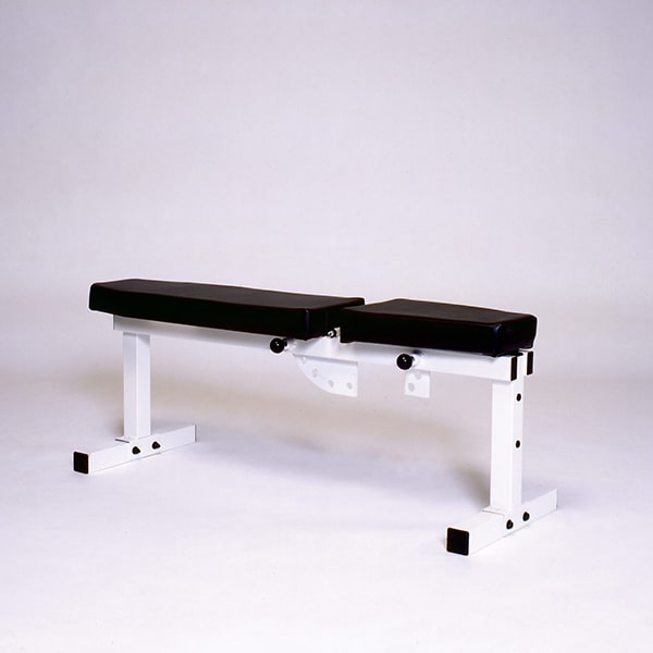 York Barbell Pro Series Bench 305 FI White- Front Adjustable, Back Adjustable CU Top Side View