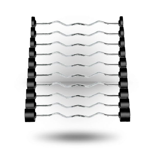 York Barbell Rubber Fixed Pro Curl Barbell Set