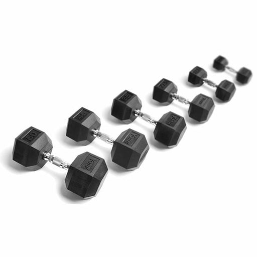 York Barbell Rubber Hex Dumbbell Sets Group