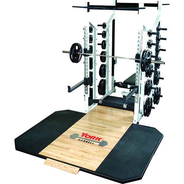 York Barbell STS Double Half Rack 3D View