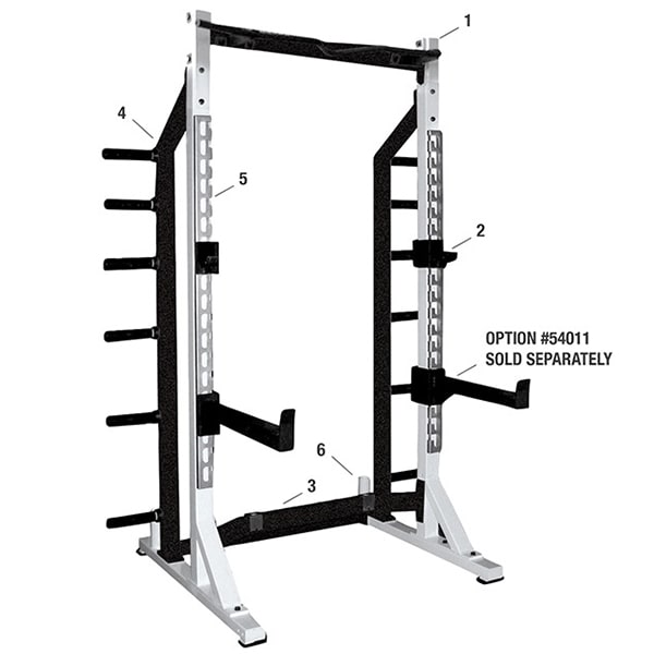 York Barbell STS Self Standing Half Rack Parts