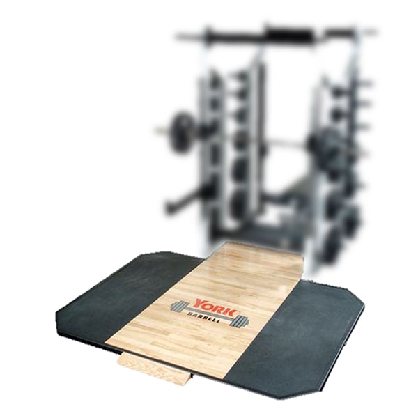 York Barbell Solid Red Oak Platforms (Use with Solid Red Oak Insets Only) 3D View