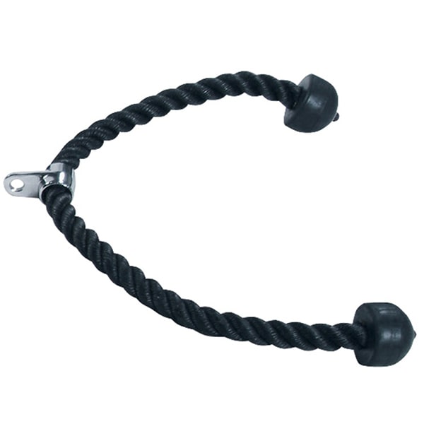York Barbell Triceps “Press-Down” Rope Front View