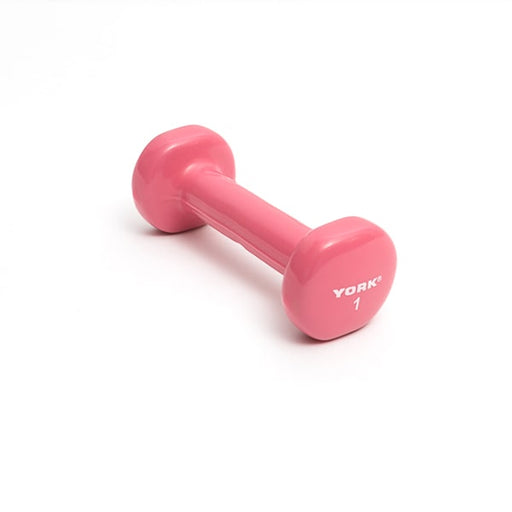 York Barbell Vinyl Fitbell (Multi-Color) 1 lbs