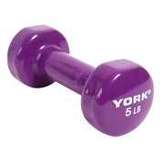York Barbell Vinyl Fitbell (Multi-Color) 5 lbs