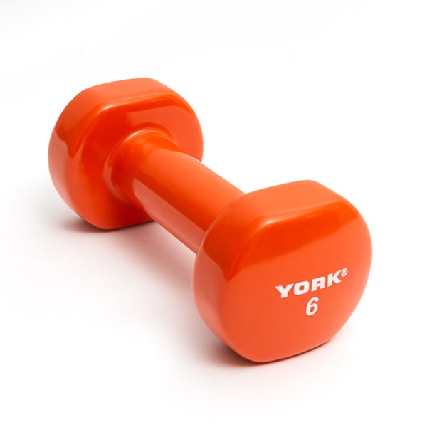 York Barbell Vinyl Fitbell (Multi-Color) 6 lbs