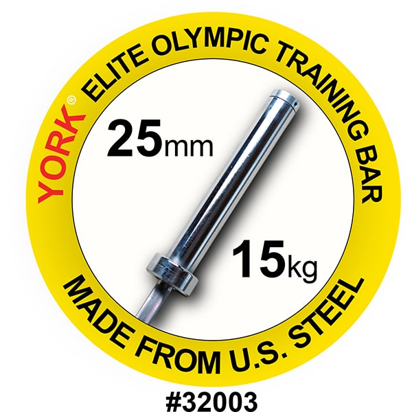 York Barbell Women’s Elite Olympic Training Weight Bar American Made