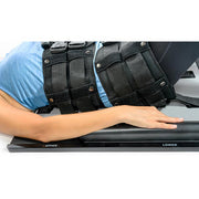 ComforTrac Lumbar Traction Device in use close up