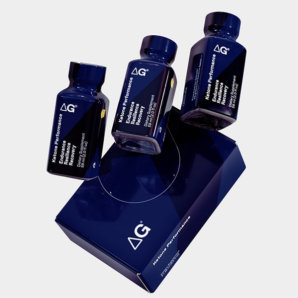deltaG® Ketone Ester Performance  In Threes With Box