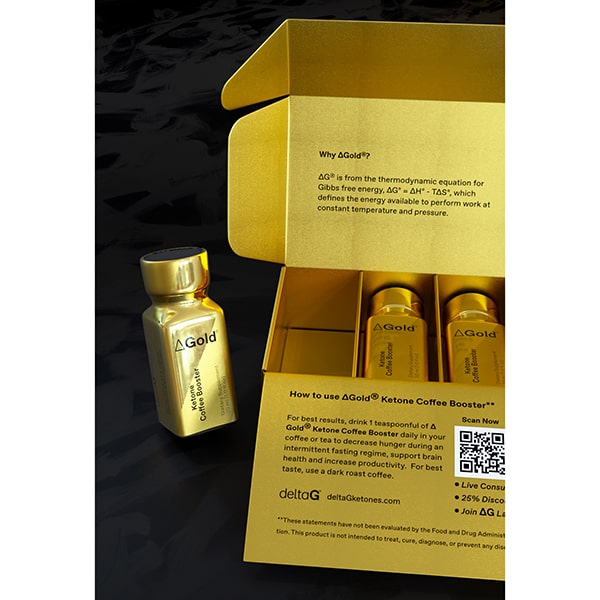 deltaGold® Ketone Ester Coffee Booster Outside The Box
