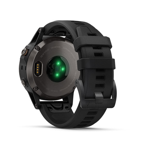 Garmin Fenix 5 Plus Sapphire Carbon Gray DLC Titanium Multisport GPS Watch