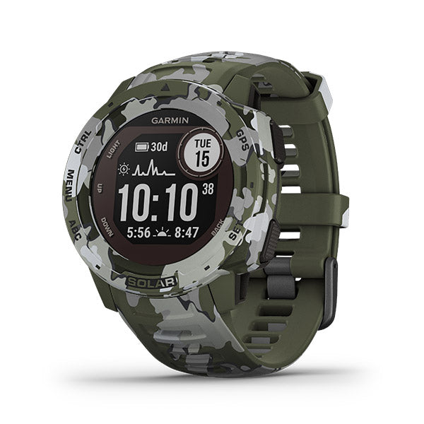 Garmin Instinct Solar Sportsman Camo Edition GPS Smartwatch lichen camo