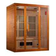 Maxxus Alpine 3-Person Corner Low EMF FAR Infrared Sauna (Canadian Hemlock)