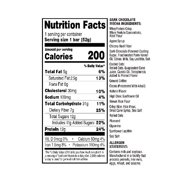 Ready Clean Bar dark chocolate mocha