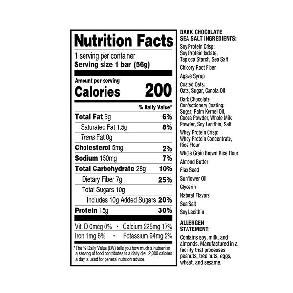 Ready Clean Bar dark chocolate sea salt