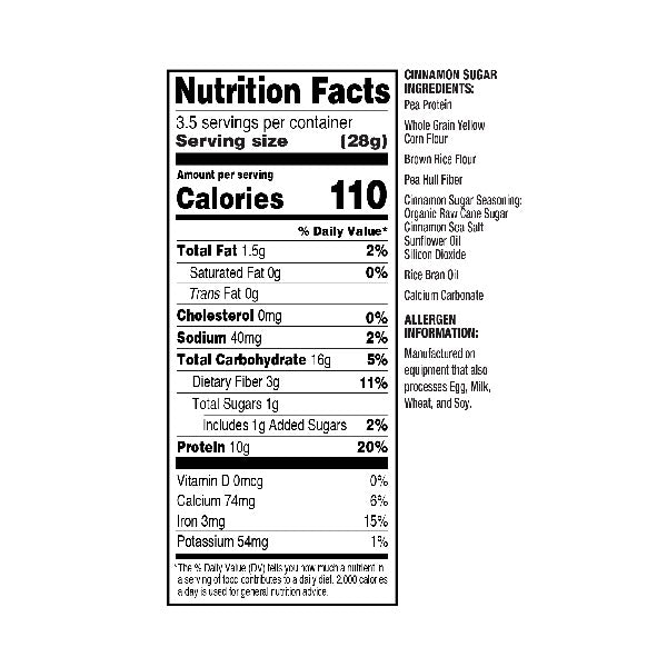 Ready Nutrition Protein Puffs cinnamon sugar