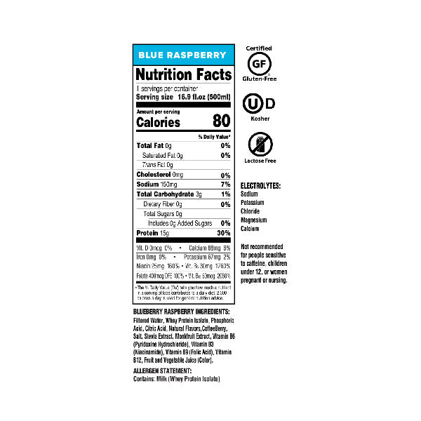 Ready Nutrition Energy + Focus blue raspberry