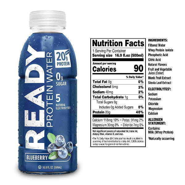 Ready Nutrition Protein Water blueberry