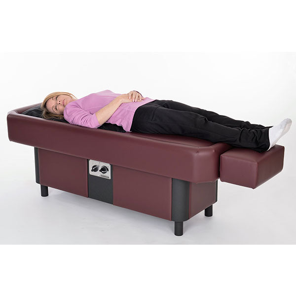 Sidmar ComfortWave S10 HydroMassage Table Lady Laying On Table