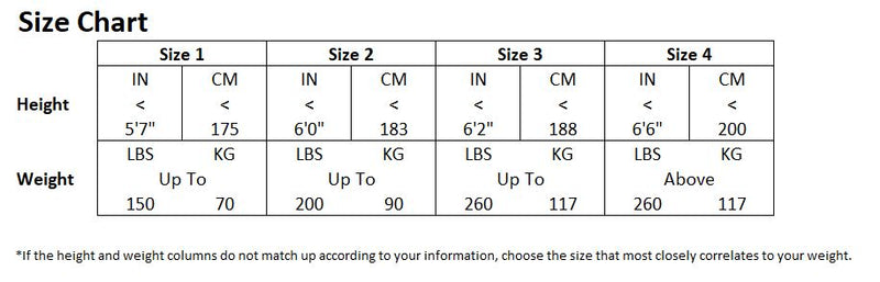 Aquilo Sports Cryo-Compression Recovery Pants sizing chart